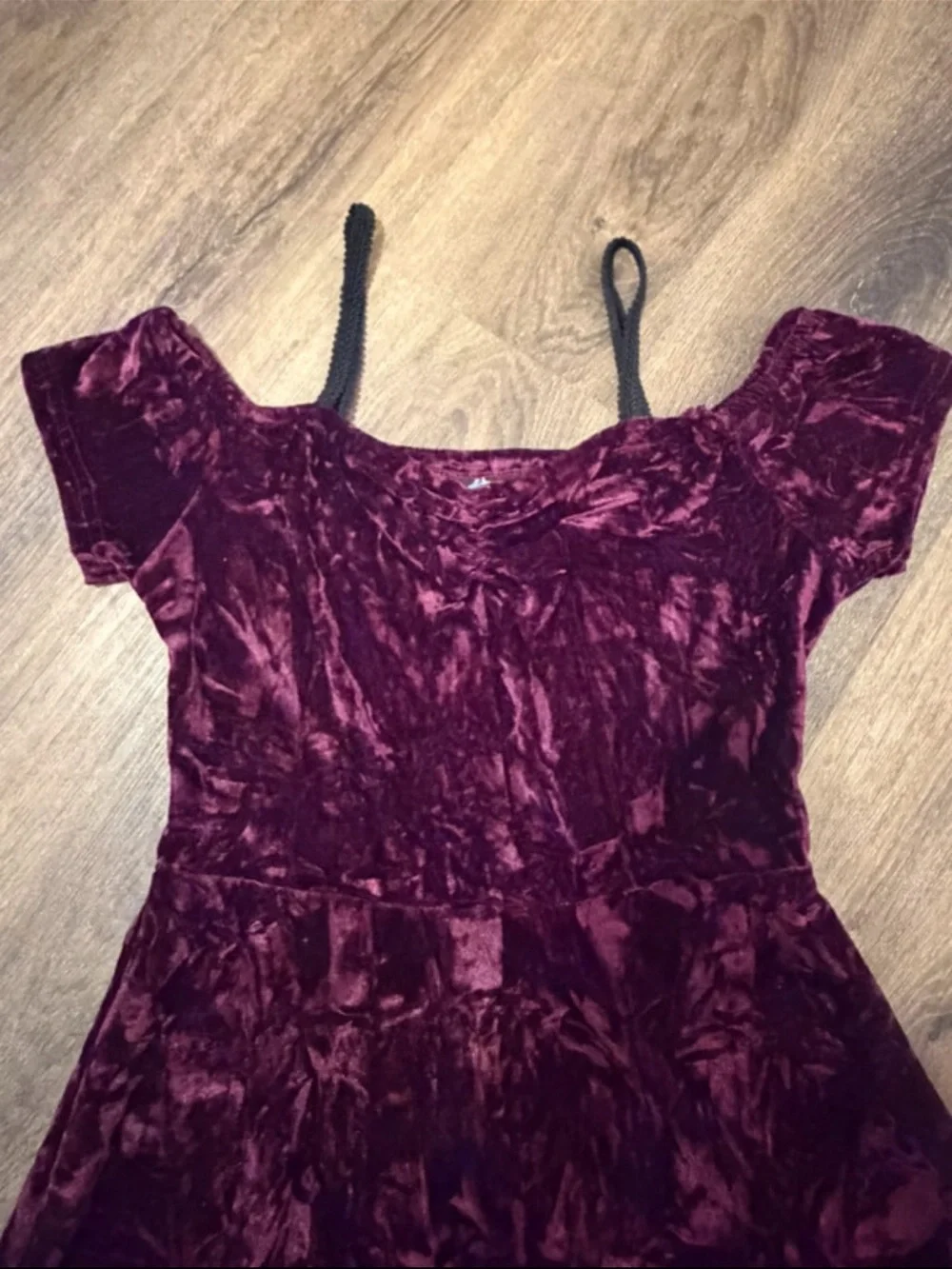 Mini Velvet Fit & Flare Dress